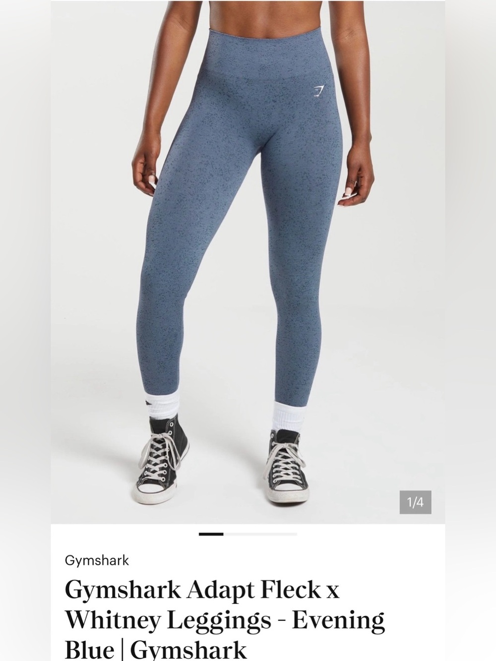 Gymshark Slate Blue Fleck High-Waisted Leggings